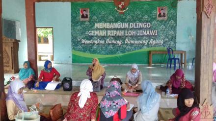 PERTEMUAN RUTIN PKK DAN KADER DESA DLINGO